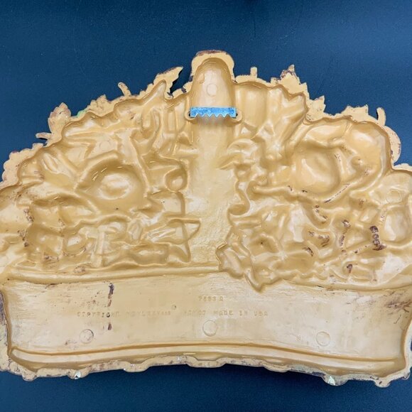 Homco~Home Interior Fruit Basket 7533A Wall Hanging Plastic ~1978~USA - Picture 4 of 6